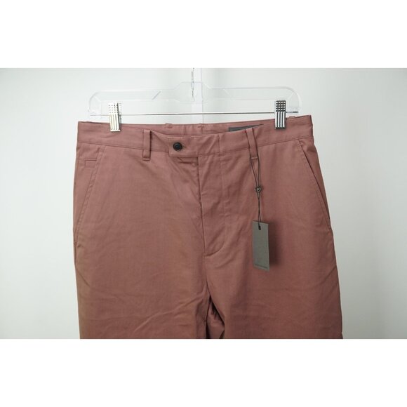 John Varvatos Mauve 100% Cotton Mens Cotton Pants Sz 48 Brand New